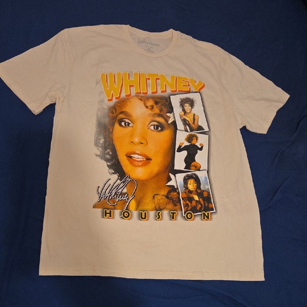 Whitney Houston Graphic Tee - Cream